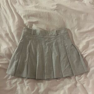 Sunday Best Light Gray Olive Micro Skirt
